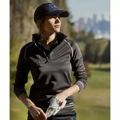 Cutter & Buck Chambers Ladies Quarter Zip Sweatshirt | Wicking Activewear | 3 Colours | XS-2XL