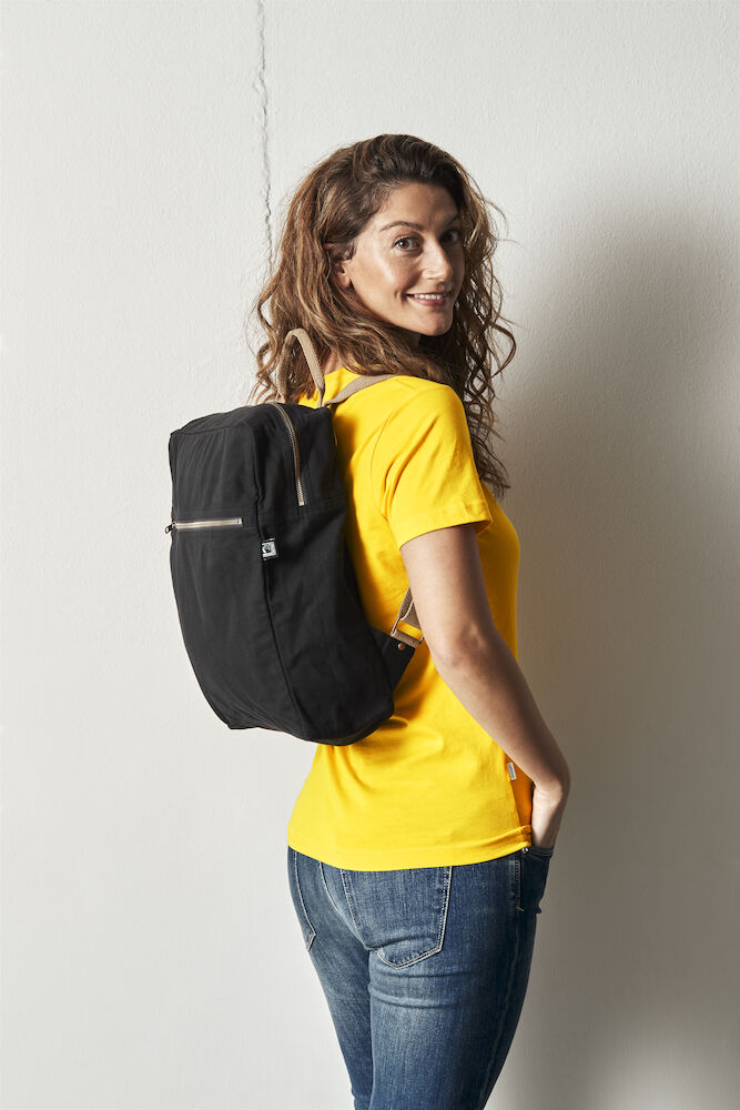 Cottover Canvas Zipped Daypack | Fairtrade Organic Canvas Backpack | GOTS | Sustainable | 2 Colours - Bag - Logo Free Clothing