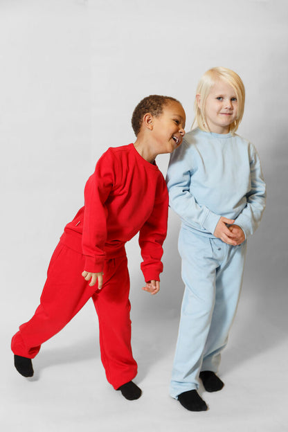 Cottover Junior Joggers | Kids Lounge Wear | GOTS | Fairtrade | Organic Cotton | 8 Colours | Ages 3-14 - Trousers - Logo Free Clothing