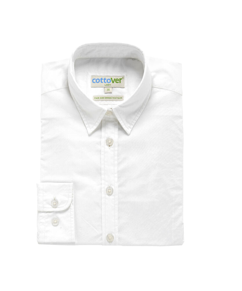 Cottover Twill Shirt | Ladies Organic Cotton Shirt | GOTS | Fairtrade | 4 Colours | XS-3XL - Shirt - Logo Free Clothing