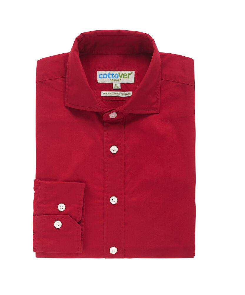 Mens Twill Shirt | Comfort Fit | GOTS | Organic | Logo Free Clothing