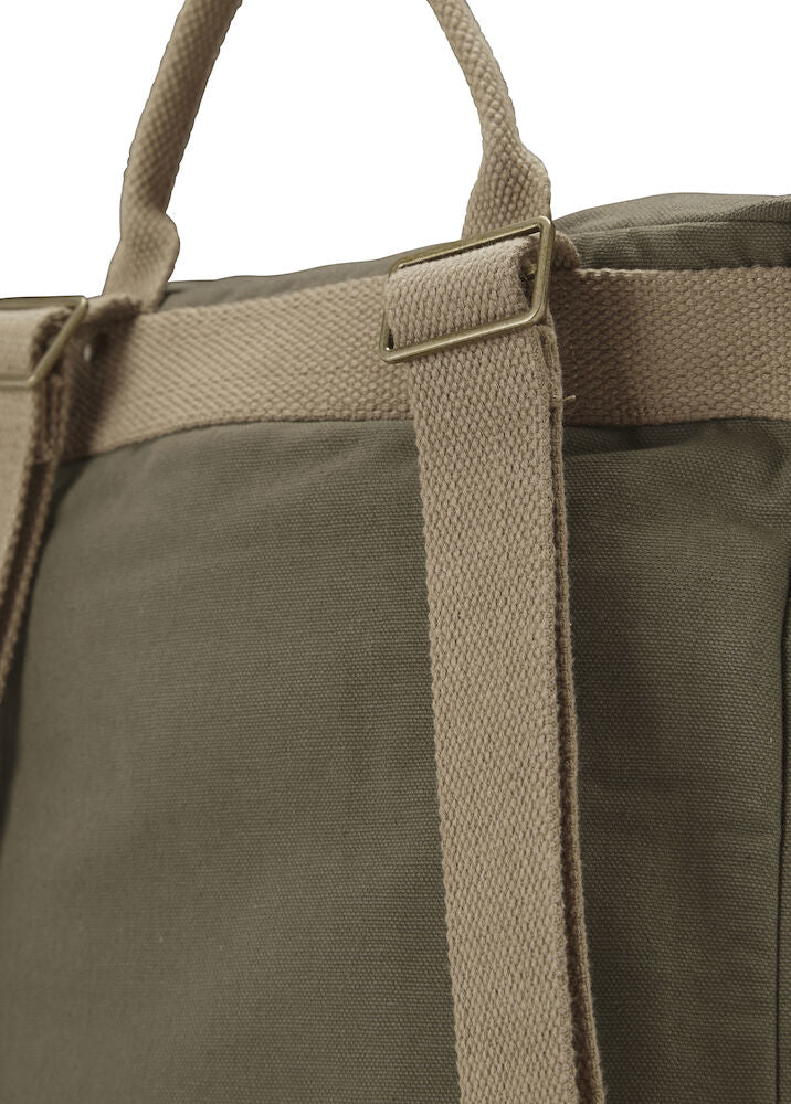 Cottover Canvas Zipped Daypack | Fairtrade Organic Canvas Backpack | GOTS | Sustainable | 2 Colours - Bag - Logo Free Clothing