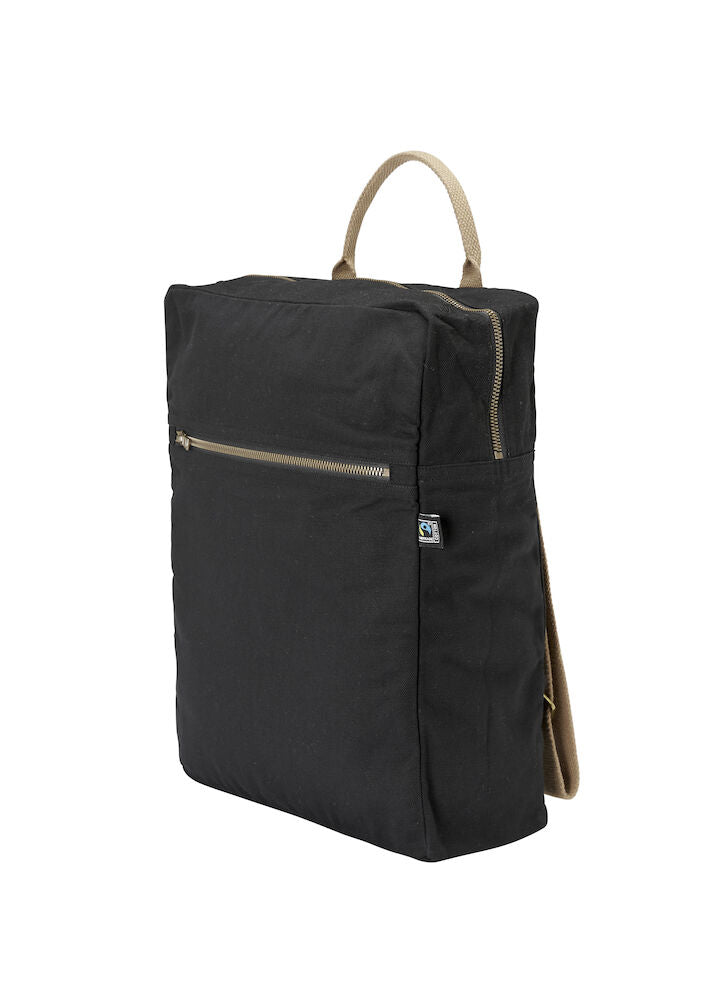 Cottover Canvas Zipped Daypack | Fairtrade Organic Canvas Backpack | GOTS | Sustainable | 2 Colours - Bag - Logo Free Clothing