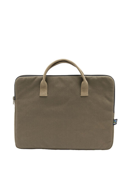 Cottover Padded Canvas Laptop Bag | GOTS Organic Cotton | Fairtrade Computer Bag | 2 Colours - Bag - Logo Free Clothing