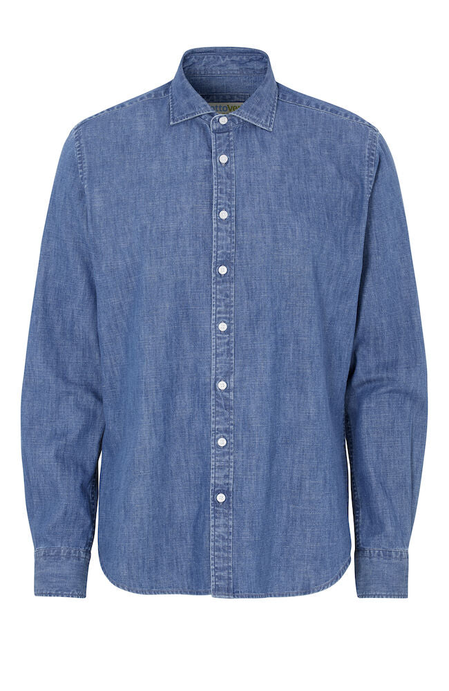 Cottover Denim Shirt | Mens Slim Fit | Organic Cotton Shirt | GOTS | Fairtrade | XS-3XL