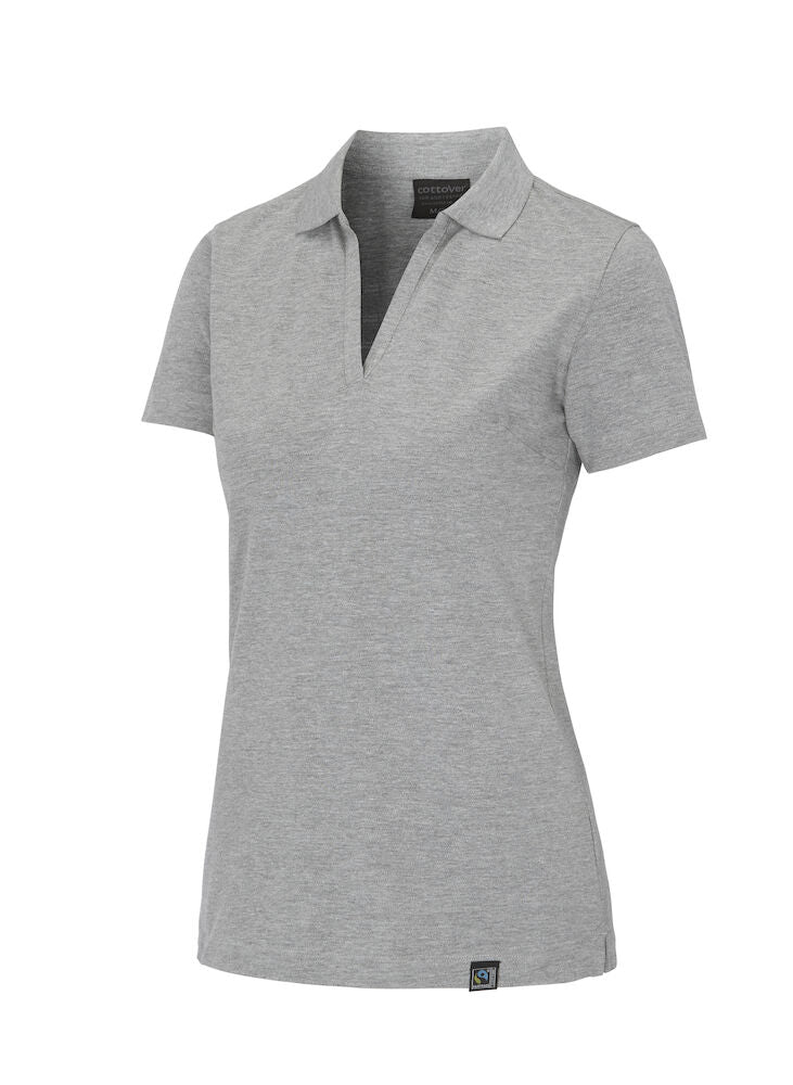 Cottover Organic Cotton Stretch Ladies Polo Shirt | Elastane | GOTS | Fairtrade | 3 Colours | XS-2XL - Polo Shirt - Logo Free Clothing
