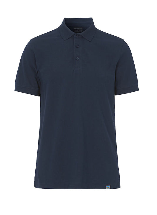 Cottover Organic Cotton Stretch Mens Polo Shirt | Elastane | GOTS | Fairtrade | 3 Colours | S-4XL - Polo Shirt - Logo Free Clothing