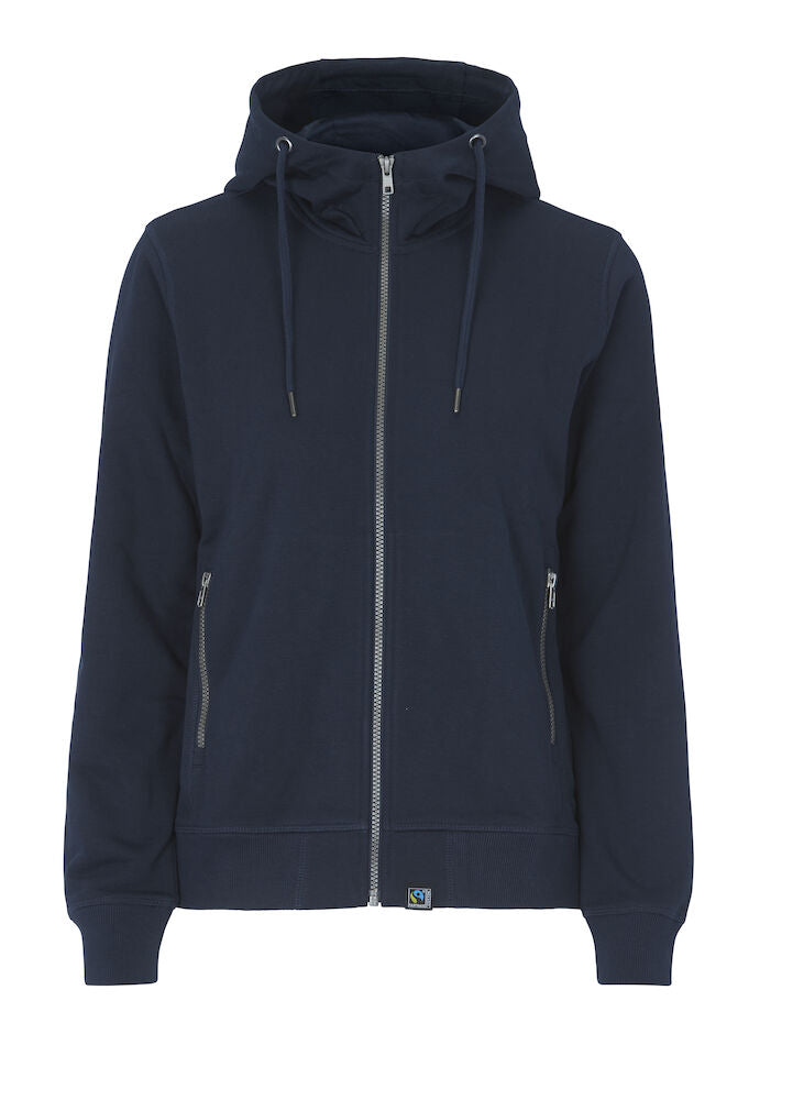 Ladies navy cheap zip hoodie