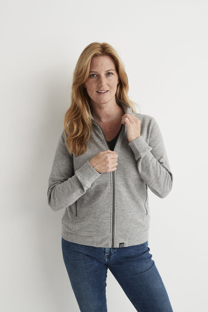 Cottover Ladies Heavyweight Zip-Up Sweatshirt | GOTS | French Terry Organic Cotton | S-2XL