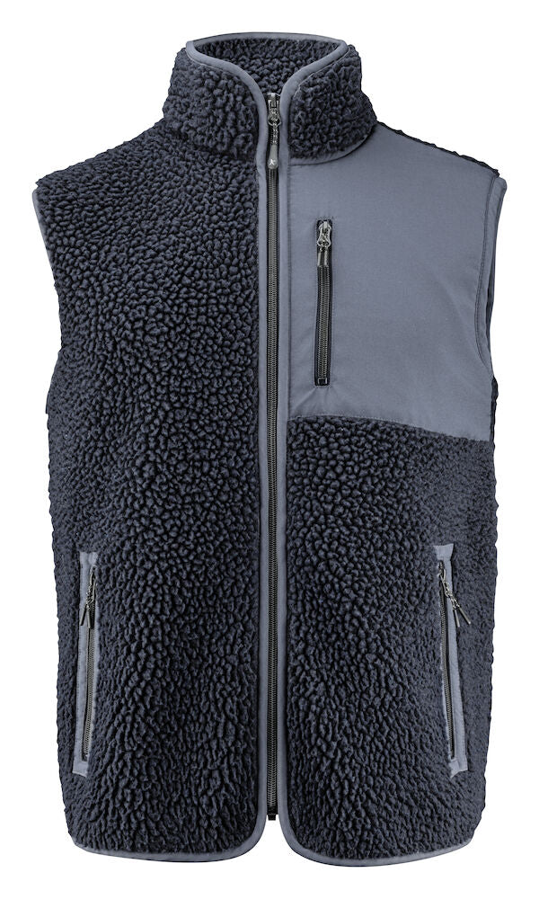 James Harvest Kingsley Mens Sherpa Fleece Gilet | Super Heavyweight Body Warmer | 3 Colours | S-3XL - Gilet - Logo Free Clothing