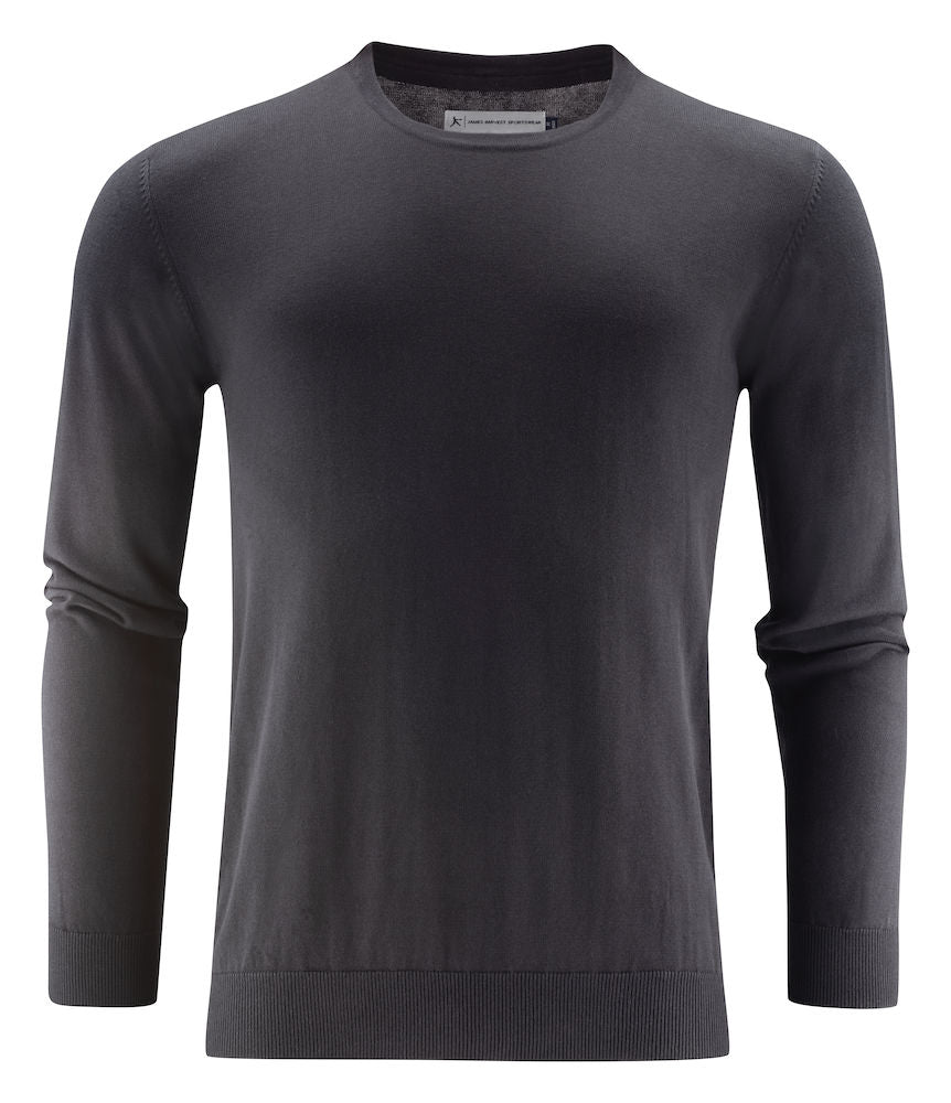 James Harvest Ashland Mens Cotton Jumper | U-Neck Knitwear | Soft Touch | 3 Colours | S-3XL - Knitwear - Logo Free Clothing