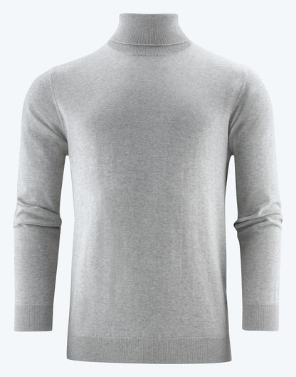 James Harvest Ashland Mens Cotton Jumper | Turtle Neck Knitwear | Soft Touch | 3 Colours | S-3XL