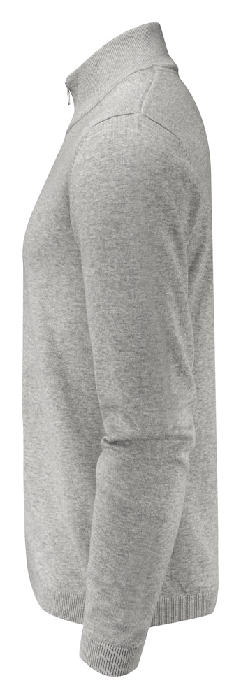 James Harvest Ashland Mens Zip-Up Jumper | Full Zip Knitwear | Organic Cotton | 3 Colours | S-3XL