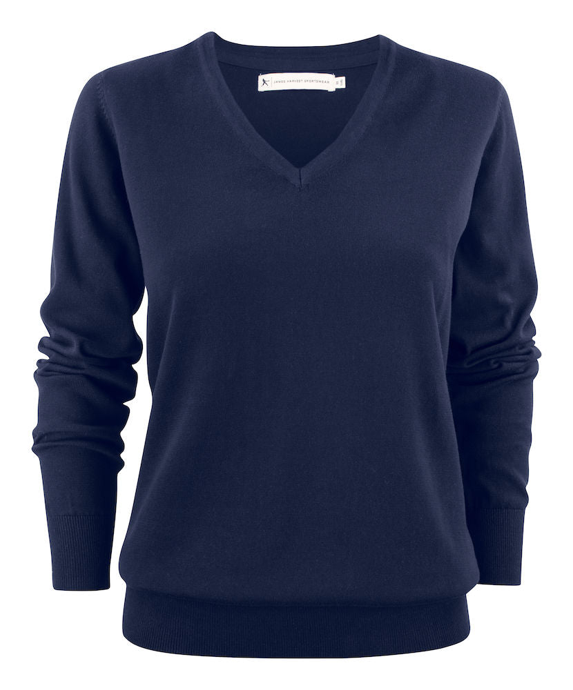 Lucky Brand Women's Chenille V-Neck Sweater (XS, Navy) 