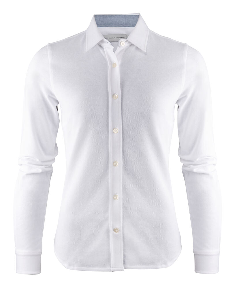 James Harvest Burlingham Ladies Shirt | Long Sleeve | Cotton Blend | 4 Colours | XS-2XL - Shirt - Logo Free Clothing