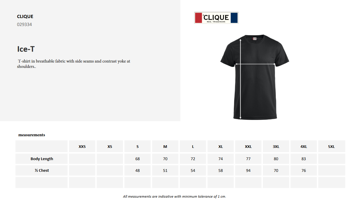 Clique Ice Sport Unisex T-Shirt | Activewear Tee Shirt | Breathable | 5 Colours | XS-2XL - Tee Shirt - Logo Free Clothing