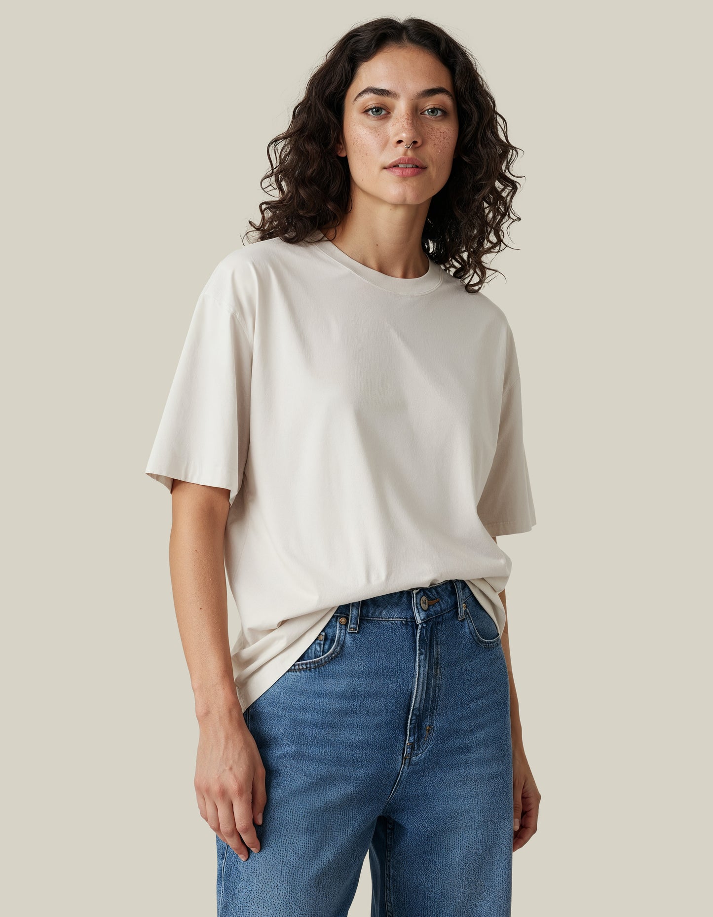 Untagged Movement T-Shirt Loose Fit | Combed Ringspun Organic Cotton | Vegan | Crew Neck | Unisex | 4 Colours | 2XS-3XL