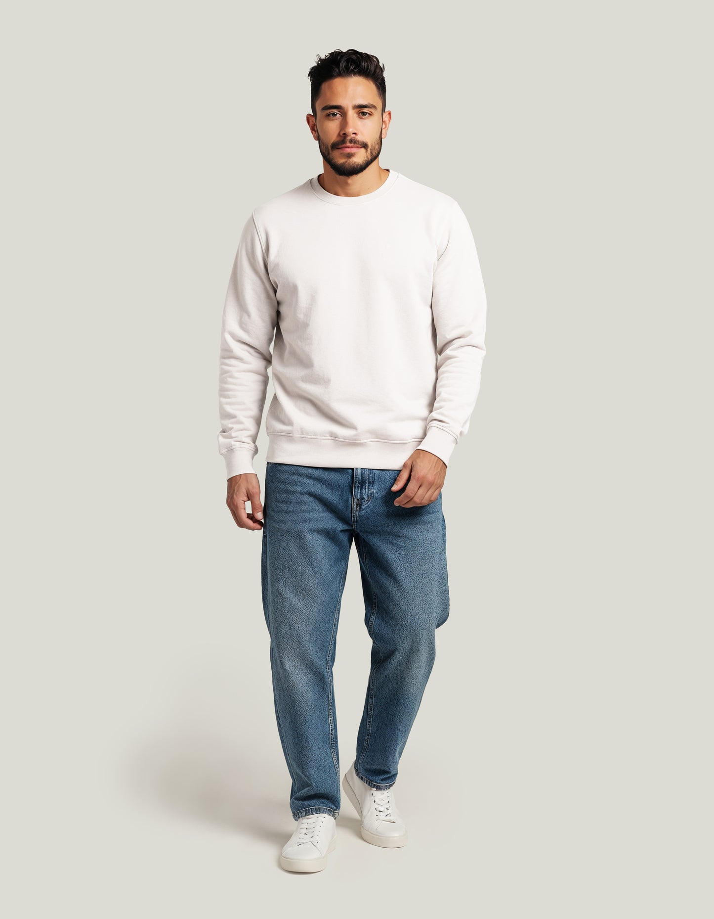 Untagged Movement Crewneck Regular Fit Sweatshirt | Organic | Recycled | Vegan | Unisex | 15 Colours | 2XS-5XL