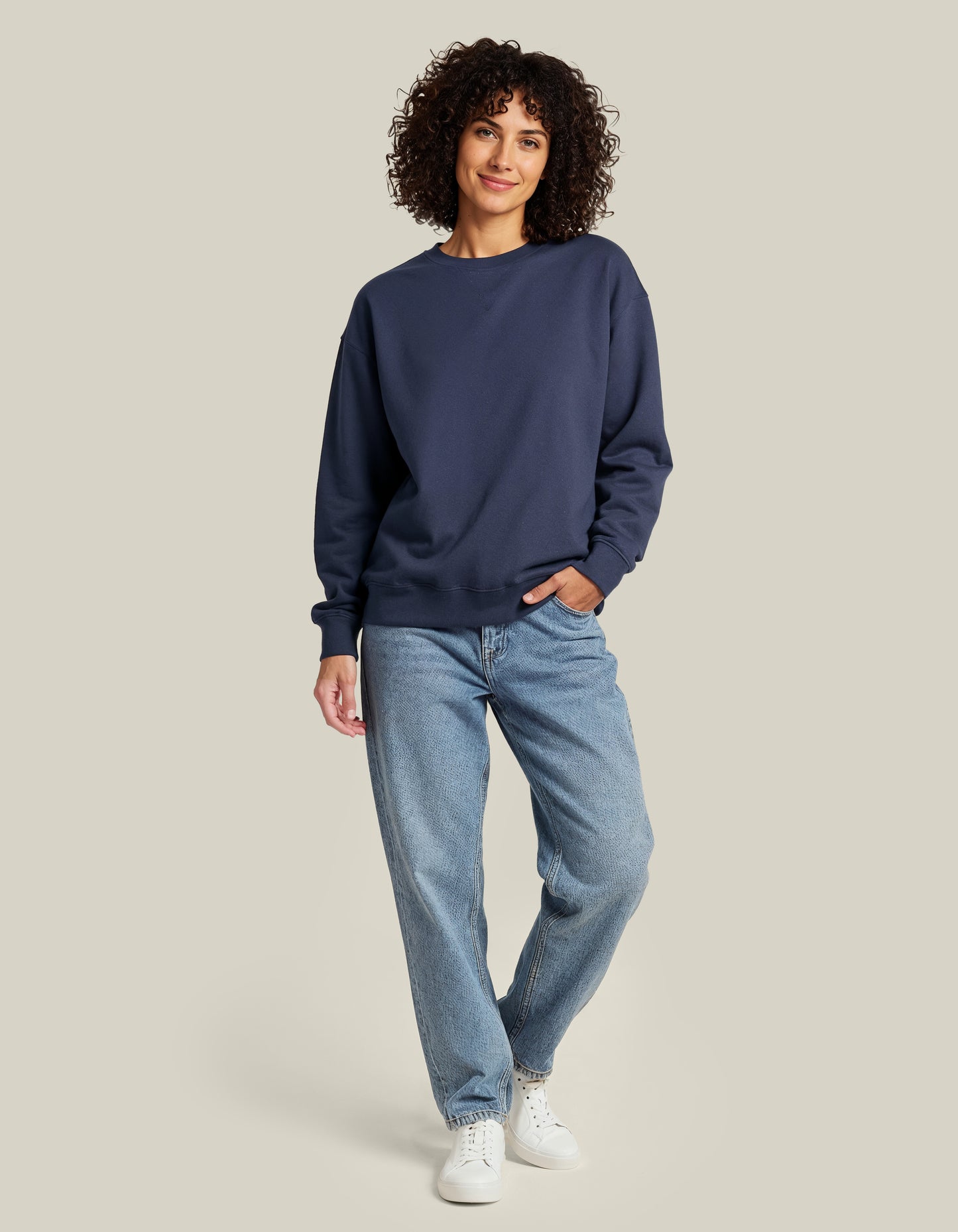 Untagged Movement Crewneck Loose Fit Sweatshirt | Organic | Recycled | Vegan | Unisex | 4 Colours | 2XS-3XL
