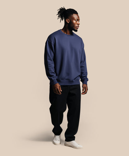 Untagged Movement Crewneck Loose Fit Sweatshirt | Organic | Recycled | Vegan | Unisex | 4 Colours | 2XS-3XL