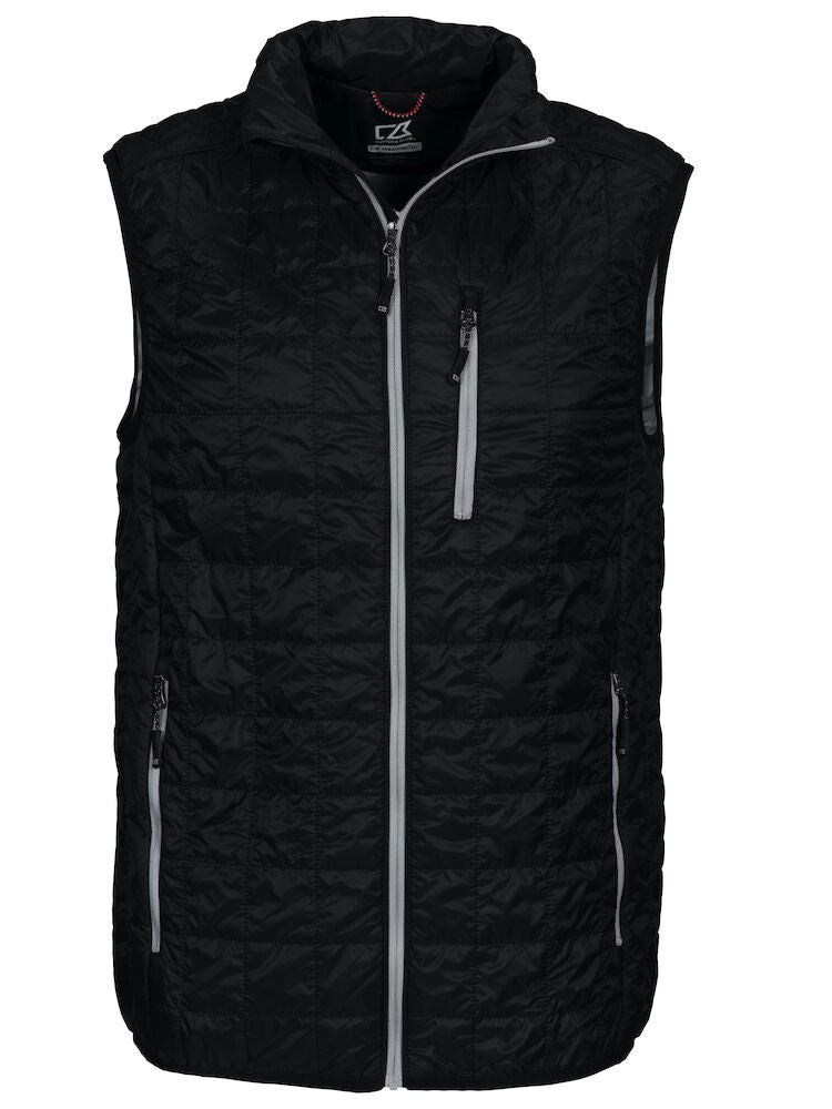 Cutter & Buck Rainier Mens Body Warmer | Lightweight | Packable | Hood | Blue or Black | S-4XL