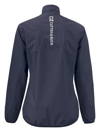 Cutter & Buck La Push Ladies Rain Jacket | Lightweight Waterproof | Black or Hi Vis | XS-2XL