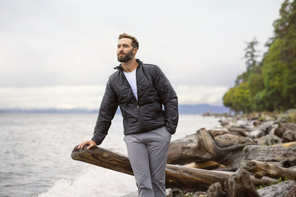 Cutter & Buck Silverdale Mens Quilted Jacket | Lightweight | Padded | Navy or Black | S-4XL