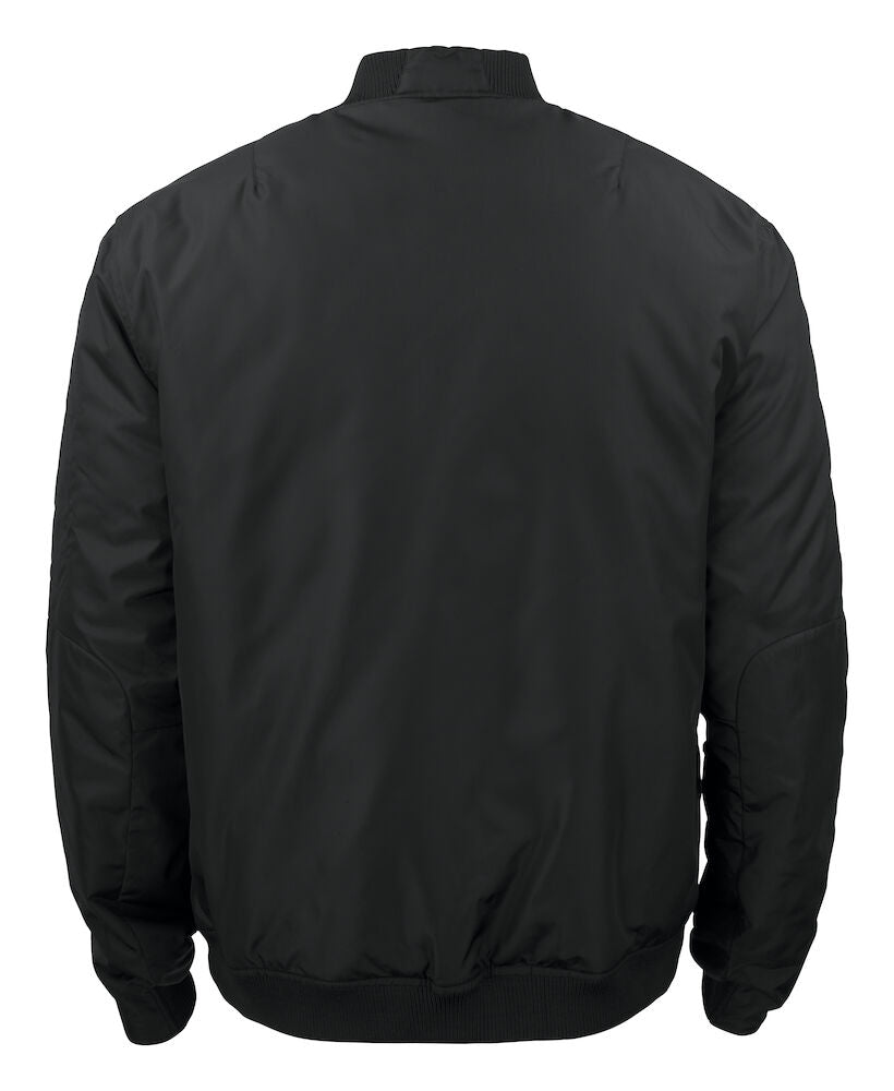 Cutter & Buck Fairchild Mens Padded Bomber Jacket | Reversible Black to Quilted Blue | S-4XL