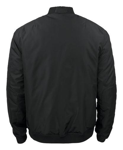 Cutter & Buck Fairchild Mens Padded Bomber Jacket | Reversible Black to Quilted Blue | S-4XL