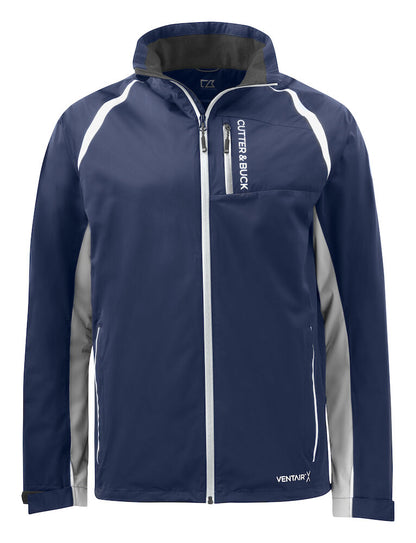 Cutter & Buck North Shore Mens Golf Jacket | Lightweight | Waterproof | Navy/Black | S-4XL