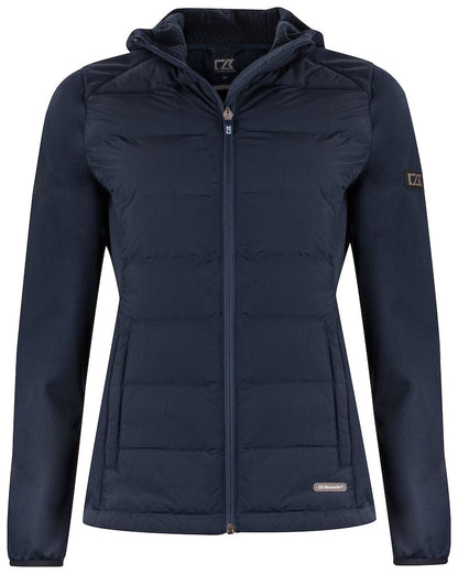 Cutter & Buck Oak Harbor Ladies Hybrid Jacket | Hooded | Quilted Body | 4 Colours | XS-2XL