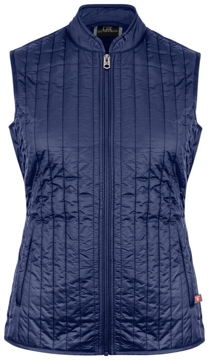 Cutter & Buck Ozette Ladies Padded Body Warmer | Lightweight | Quilted | Navy/Black | XS-2XL