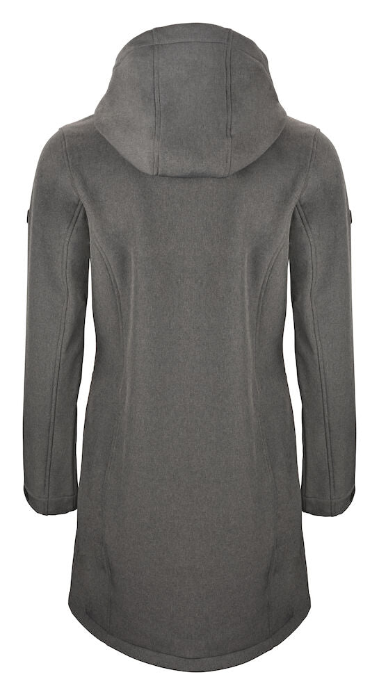 Cutter & Buck Whittier Ladies Softshell Coat | Hood | Waterproof | Breathable | Grey | XS-2XL