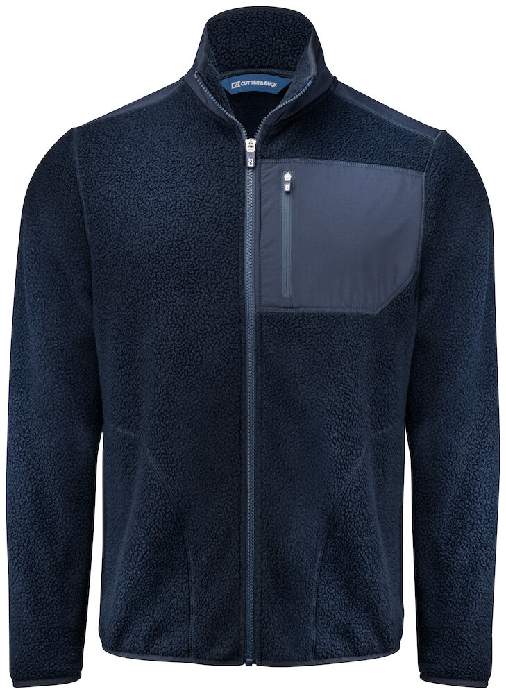 Cutter & Buck Cascade Men's Sherpa Fleece Jacket | Full Zip | Warm | 3 Colours | S-4XL - Fleece - Logo Free Clothing