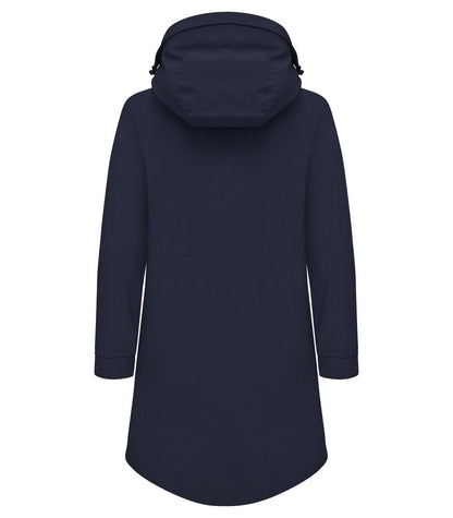 Cutter & Buck Wedderburn Longer Ladies Jacket | Waterproof | Hooded | Navy/Black | XS-2XL