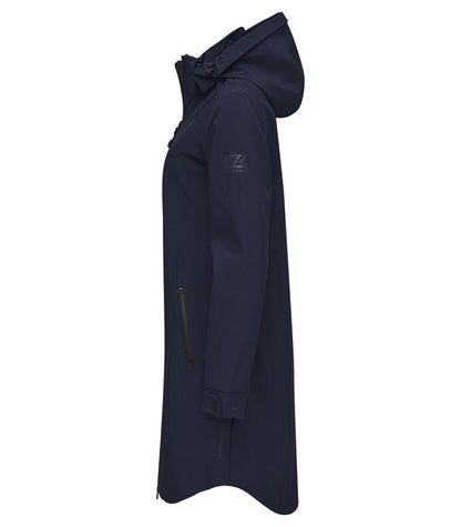 Cutter & Buck Wedderburn Longer Ladies Jacket | Waterproof | Hooded | Navy/Black | XS-2XL