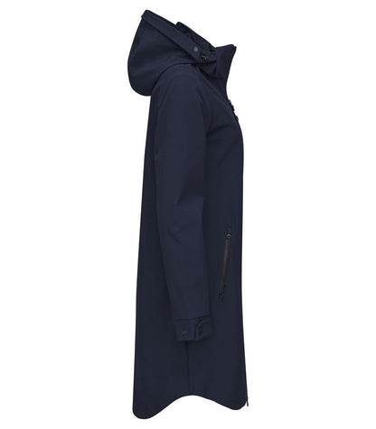 Cutter & Buck Wedderburn Longer Ladies Jacket | Waterproof | Hooded | Navy/Black | XS-2XL