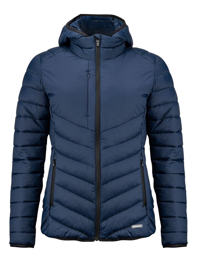 Cutter & Buck Mount Adams Ladies Recycled Hooded Jacket | Lightweight Puffer | 5 Colours | XS-2XL - Summer Jacket - Logo Free Clothing