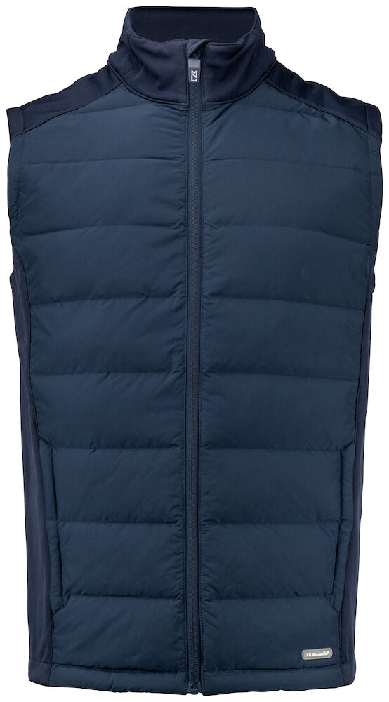 Cutter & Buck Oak Harbor Mens Hybrid Body Warmer | Quilted Body | 3 Colours | S-4XL