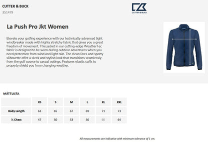 Cutter & Buck La Push Ladies Pro Jacket | Showerproof | Lightweight | 4 Colours | XS-2XL