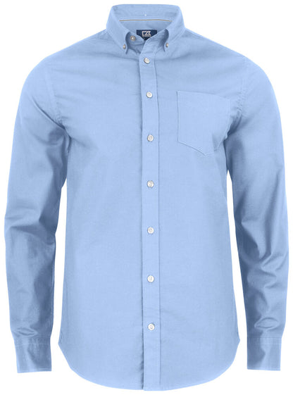 Cutter & Buck Hansville Mens Oxford Shirt | Stretch Cotton | Long Sleeve | 4 Colours | S-4XL