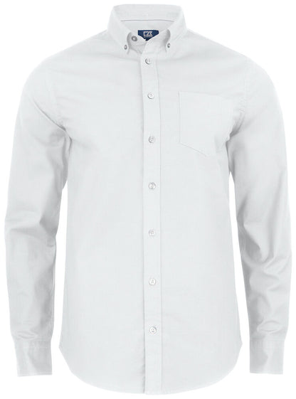 Cutter & Buck Hansville Mens Oxford Shirt | Stretch Cotton | Long Sleeve | 4 Colours | S-4XL