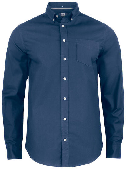 Cutter & Buck Hansville Mens Oxford Shirt | Stretch Cotton | Long Sleeve | 4 Colours | S-4XL