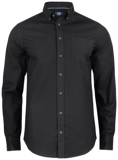 Cutter & Buck Hansville Mens Oxford Shirt | Stretch Cotton | Long Sleeve | 4 Colours | S-4XL