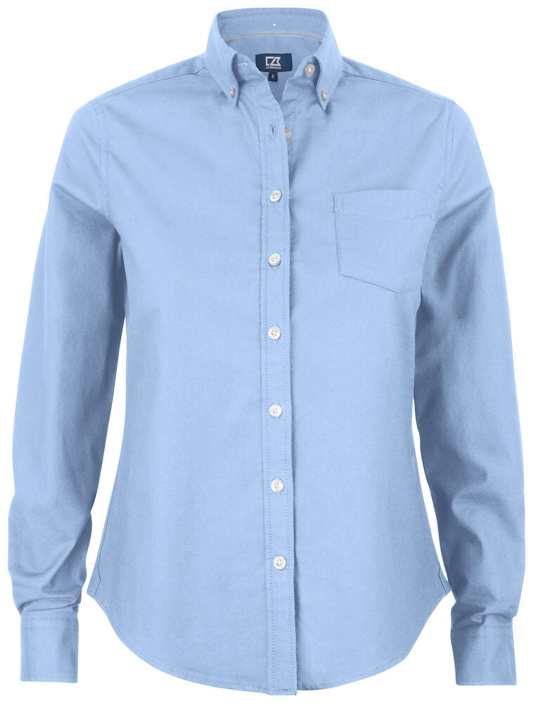 Cutter & Buck Hansville Ladies Oxford Shirt | Stretch Cotton | Long Sleeve | 4 Colours | XS-2XL