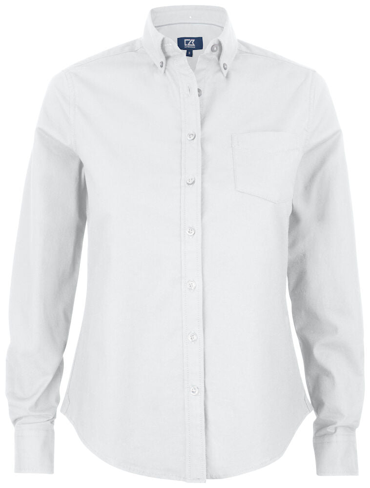 Cutter & Buck Hansville Ladies Oxford Shirt | Stretch Cotton | Long Sleeve | 4 Colours | XS-2XL