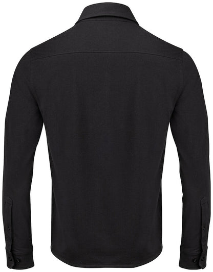 Cutter & Buck Hedley Mens Stretch Shirt | Breathable Organic Cotton | Black or White | S-4XL