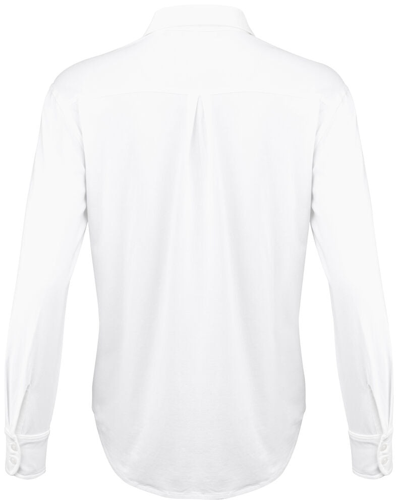 Cutter & Buck Hedley Ladies Stretch Shirt | Breathable Organic Cotton | Black or White | XS-2XL