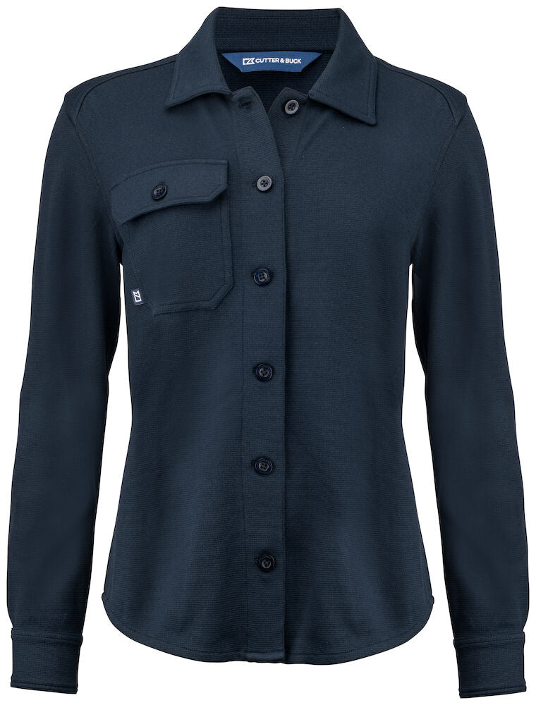 Cutter & Buck Advantage Ladies Leisure Shirt | Long Sleeve | Relaxed Fit | 4 Colours | XS-2XL - Shirt - Logo Free Clothing