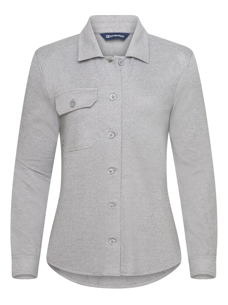 Cutter & Buck Advantage Ladies Leisure Shirt | Long Sleeve | Relaxed Fit | 4 Colours | XS-2XL - Shirt - Logo Free Clothing